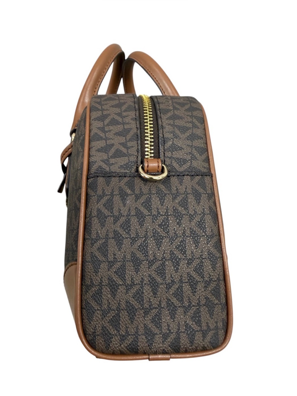 Michael Kors Thompson Medium Signature Logo Satchel - Picture 3 of 6